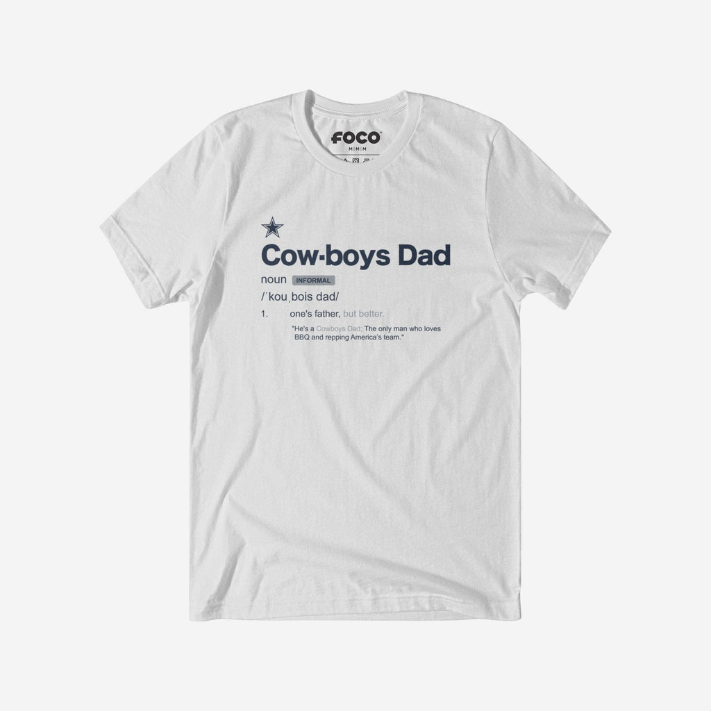 Dallas Cowboys Dad Definition T-Shirt FOCO S - FOCO.com
