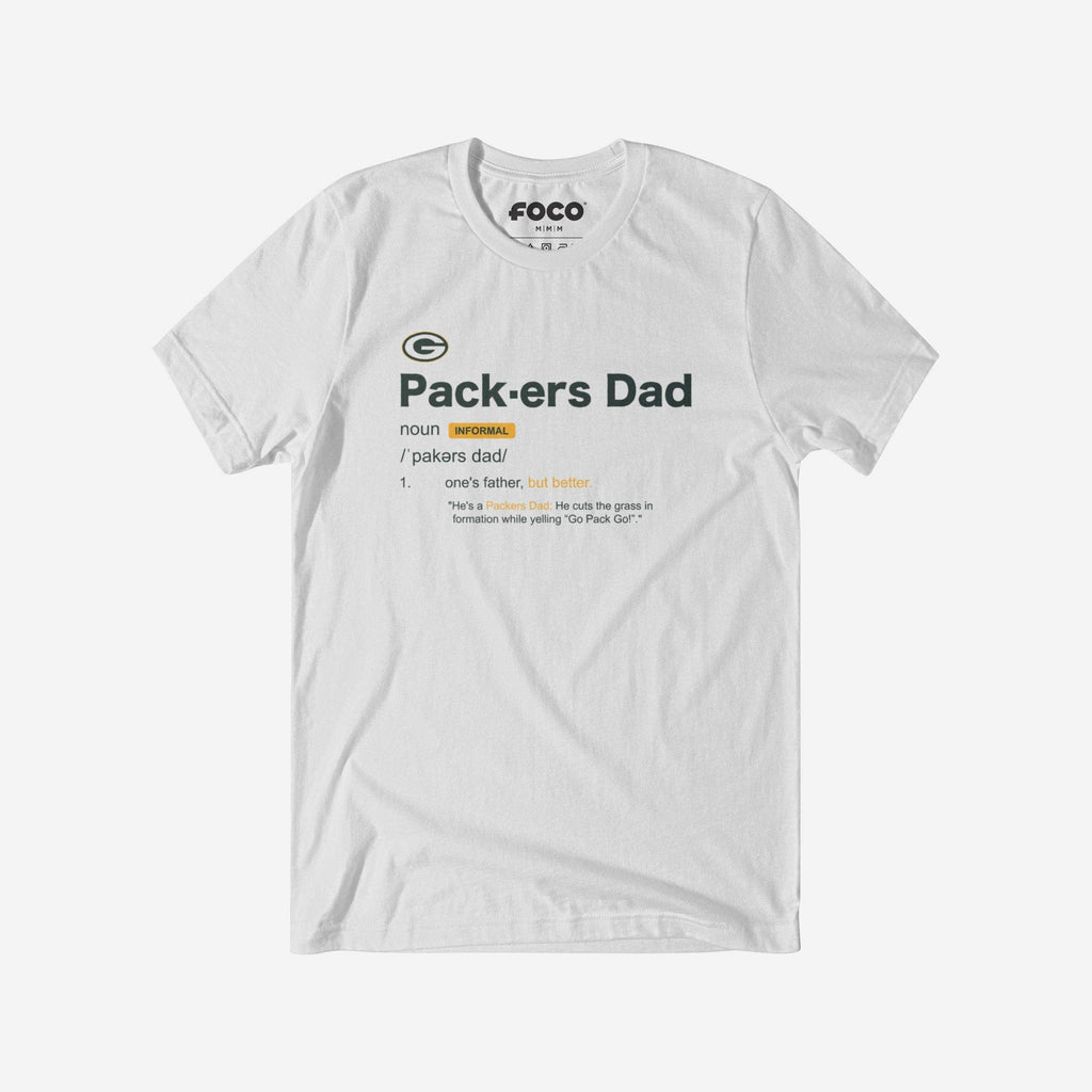 Green Bay Packers Dad Definition T-Shirt FOCO S - FOCO.com