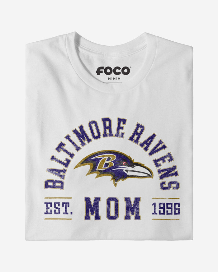 Baltimore Ravens Mom Arched T-Shirt FOCO - FOCO.com