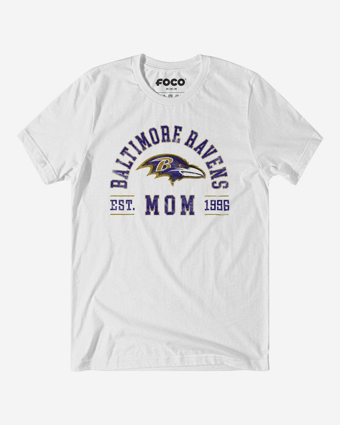 Baltimore Ravens Mom Arched T-Shirt FOCO S - FOCO.com
