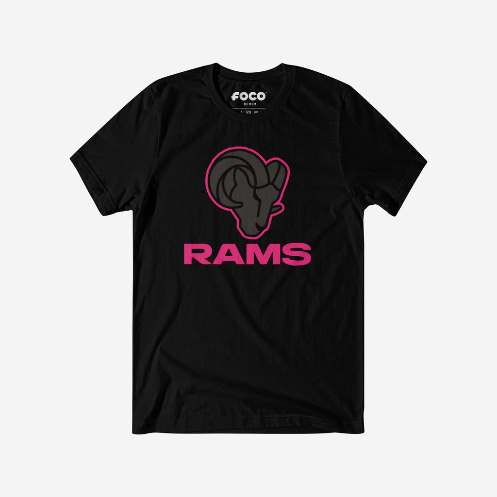 Los Angeles Rams Highlight Reel T-Shirt FOCO Black/Neon Pink S - FOCO.com