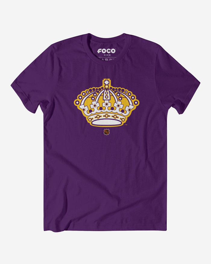 Los Angeles Kings 1967 Retro Logo T-Shirt FOCO Team Purple S - FOCO.com