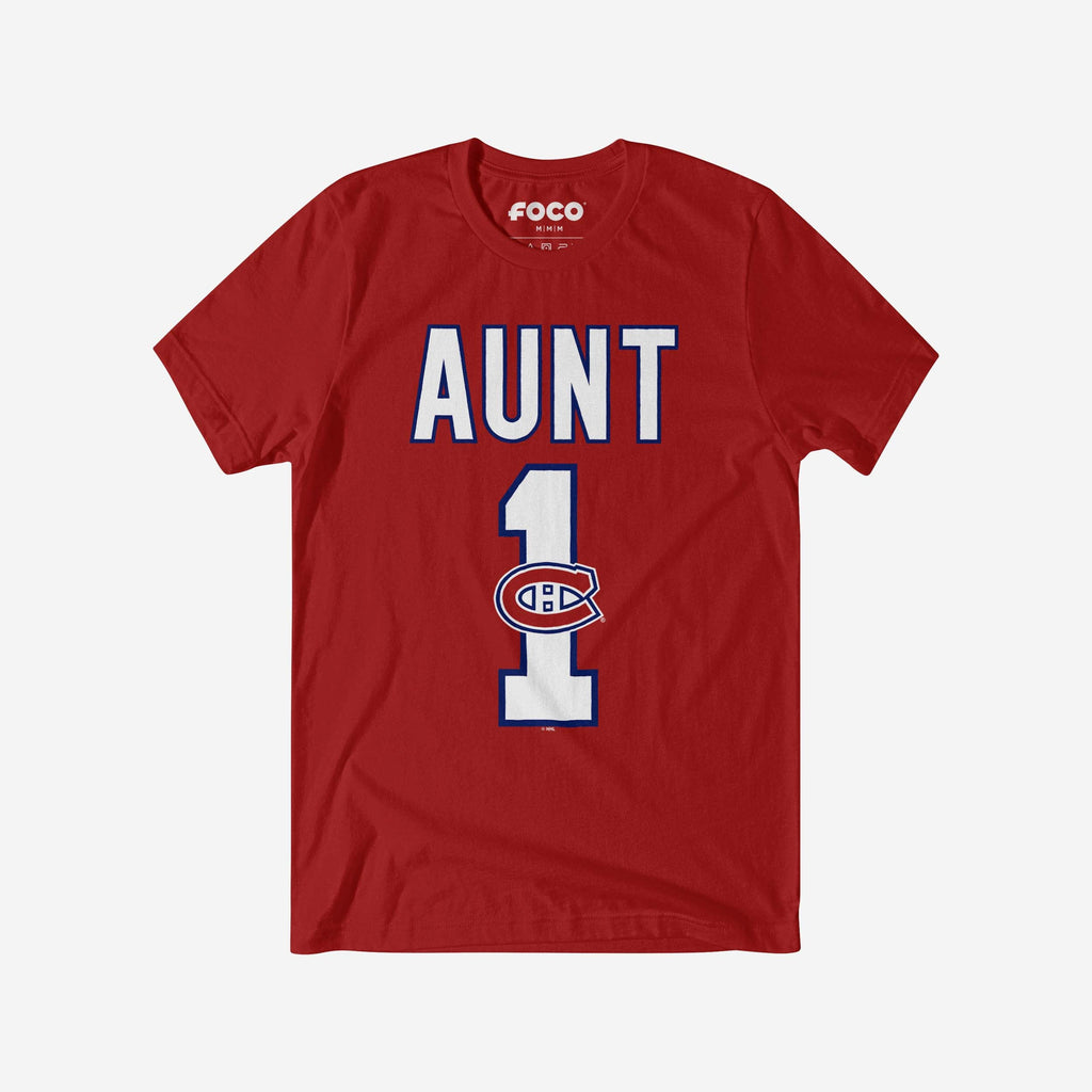 Montreal Canadiens Number 1 Aunt T-Shirt FOCO S - FOCO.com