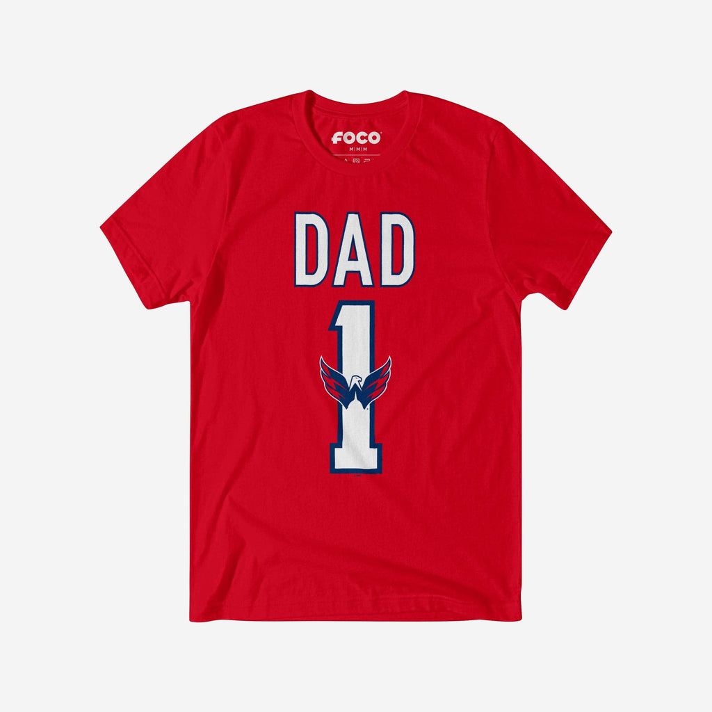 Washington Capitals Number 1 Dad T-Shirt FOCO S - FOCO.com