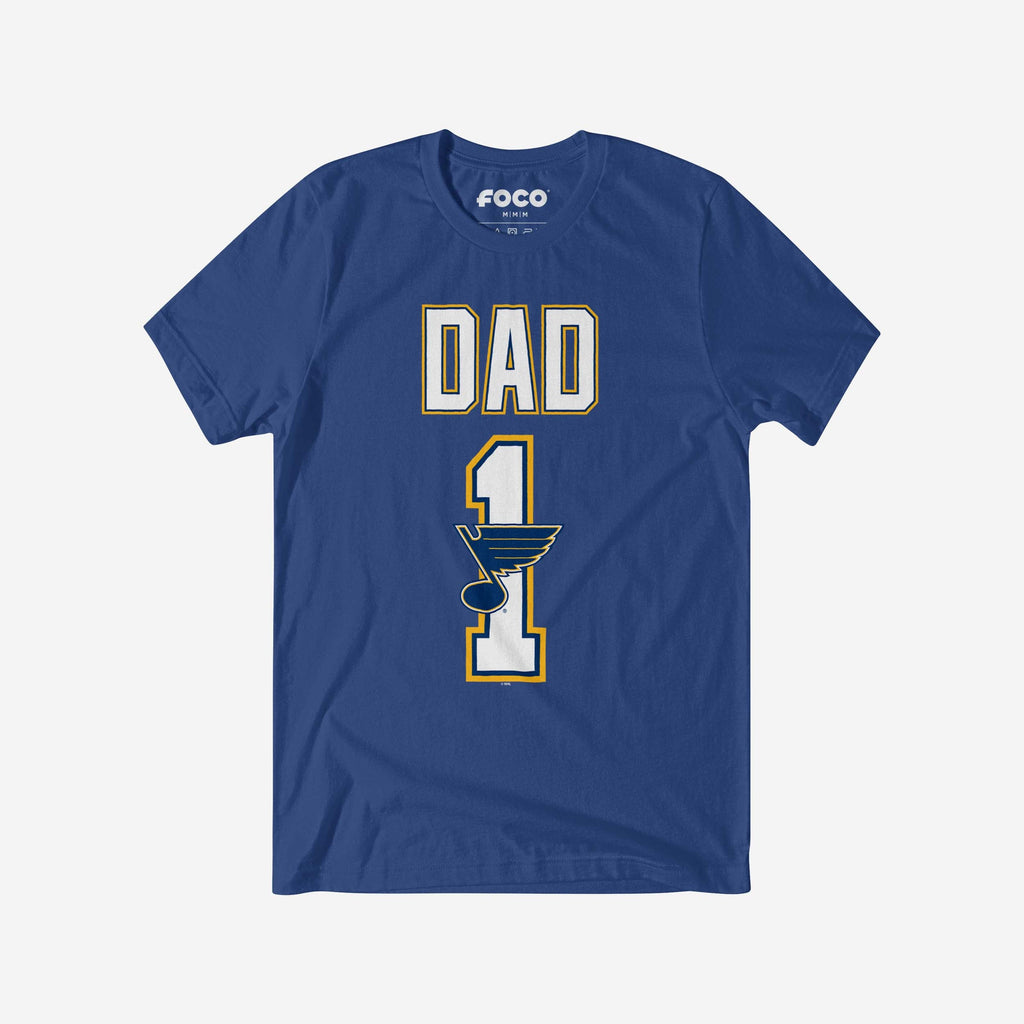 St Louis Blues Number 1 Dad T-Shirt FOCO S - FOCO.com