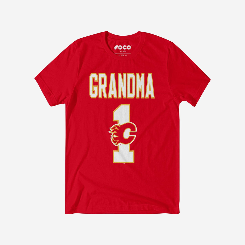 Calgary Flames Number 1 Grandma T-Shirt FOCO S - FOCO.com