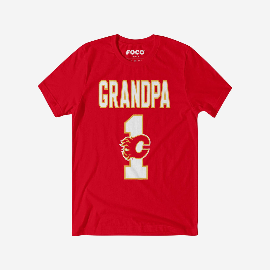 Calgary Flames Number 1 Grandpa T-Shirt FOCO S - FOCO.com