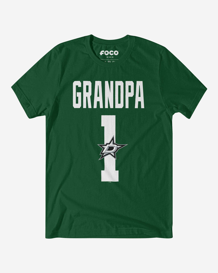 Dallas Stars Number 1 Grandpa T-Shirt FOCO S - FOCO.com