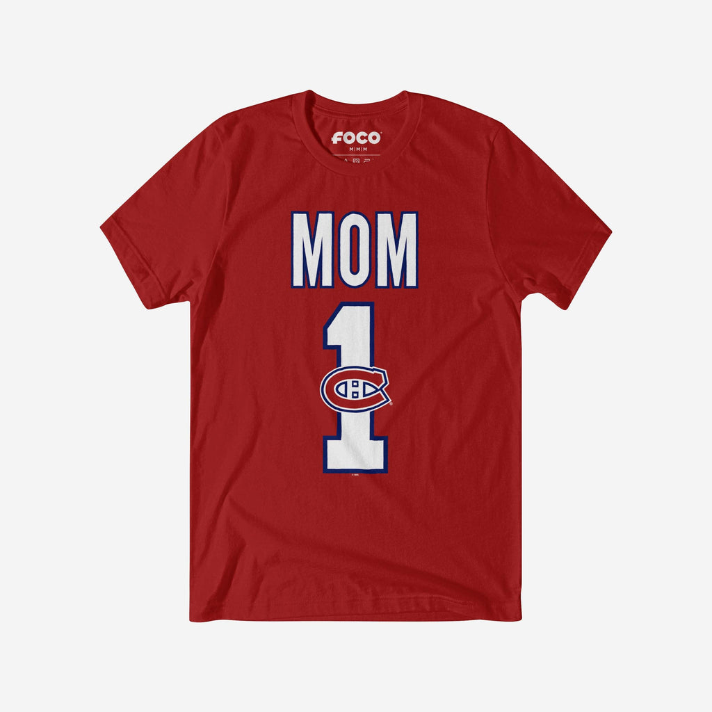 Montreal Canadiens Number 1 Mom T-Shirt FOCO S - FOCO.com