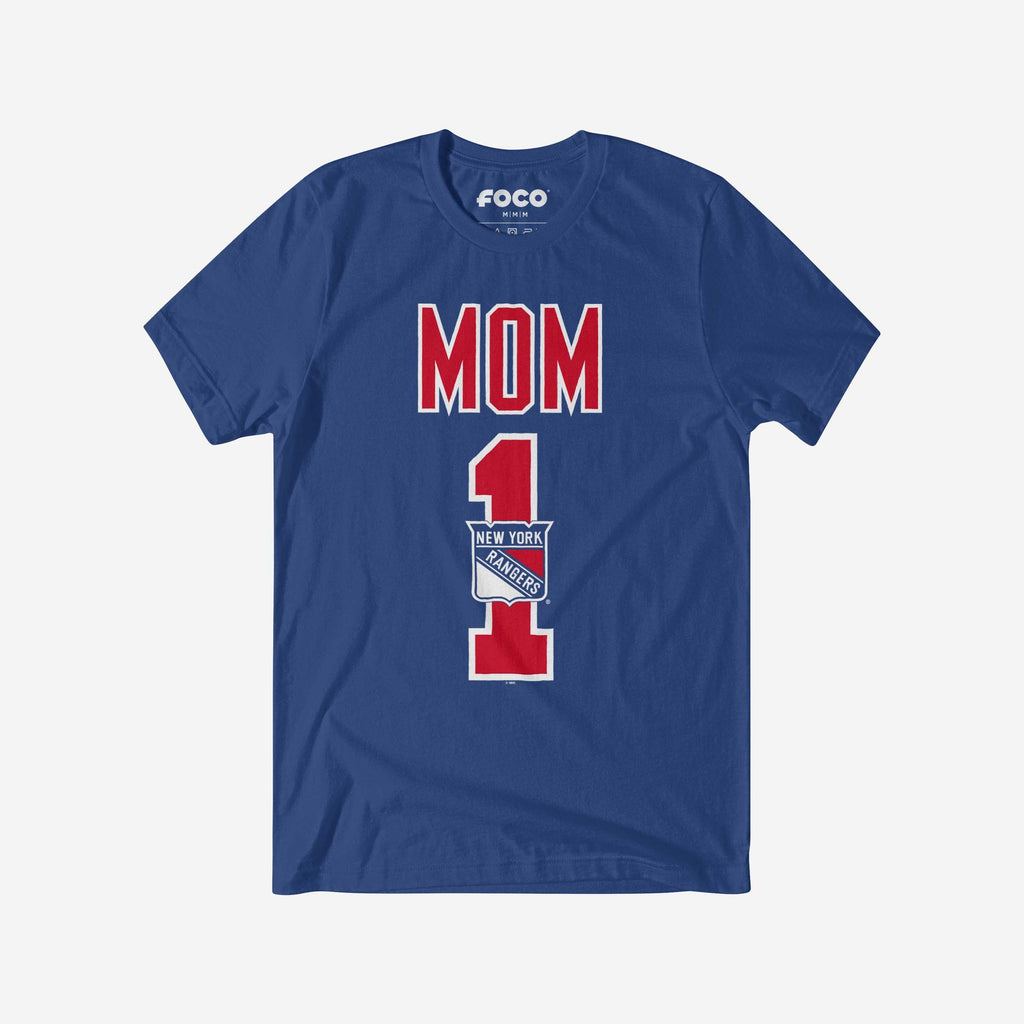 New York Rangers Number 1 Mom T-Shirt FOCO S - FOCO.com
