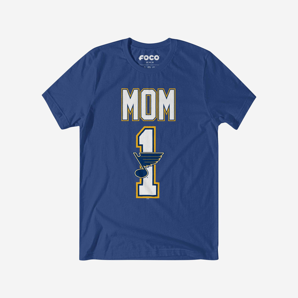 St Louis Blues Number 1 Mom T-Shirt FOCO S - FOCO.com