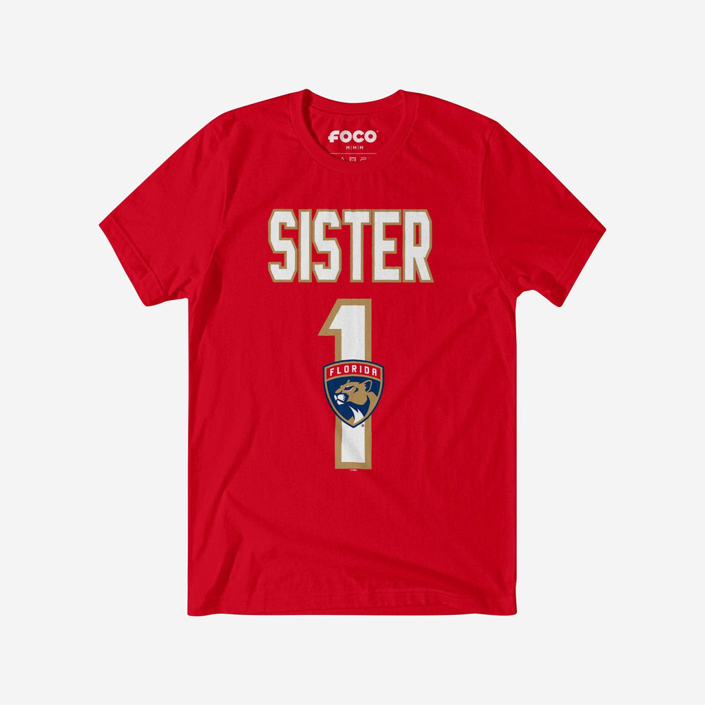 Florida Panthers Number 1 Sister T-Shirt FOCO S - FOCO.com