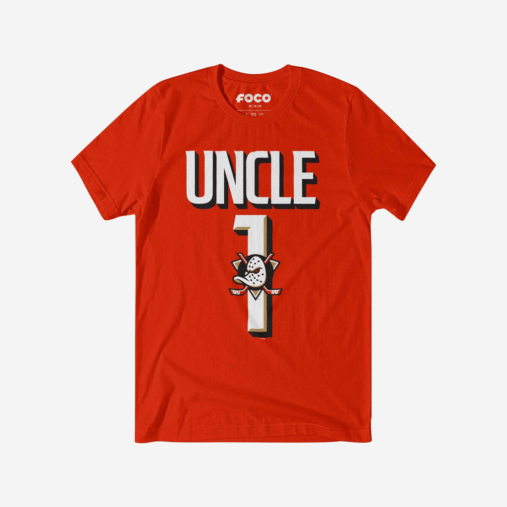 Anaheim Ducks Number 1 Uncle T-Shirt FOCO S - FOCO.com
