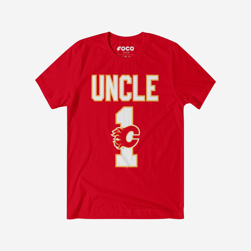 Calgary Flames Number 1 Uncle T-Shirt FOCO S - FOCO.com
