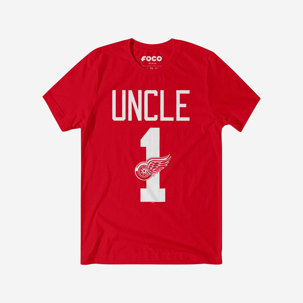 Detroit Red Wings Number 1 Uncle T-Shirt FOCO S - FOCO.com