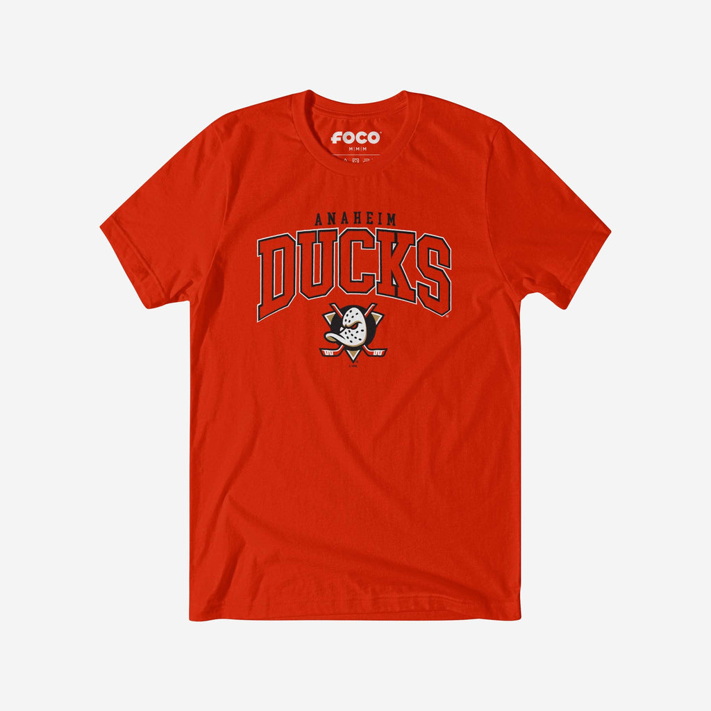 Anaheim Ducks Classic Logo T-Shirt FOCO Poppy S - FOCO.com