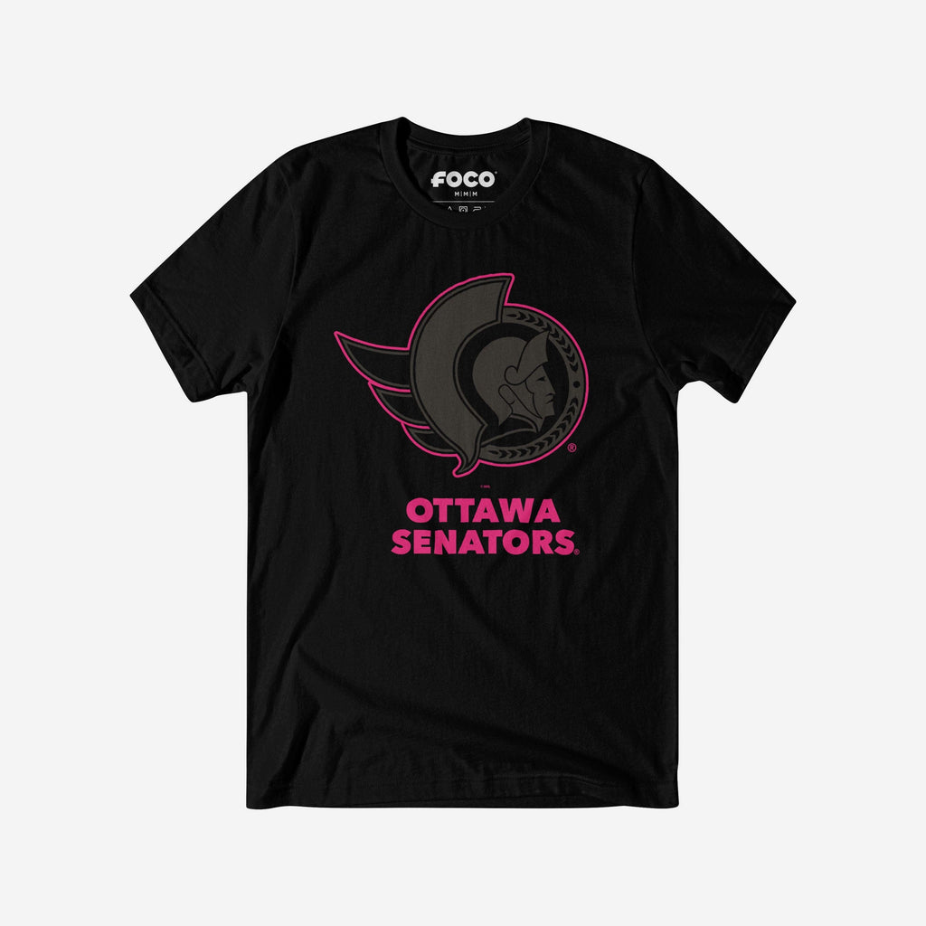 Ottawa Senators Highlight Reel T-Shirt FOCO Black/Neon Pink S - FOCO.com