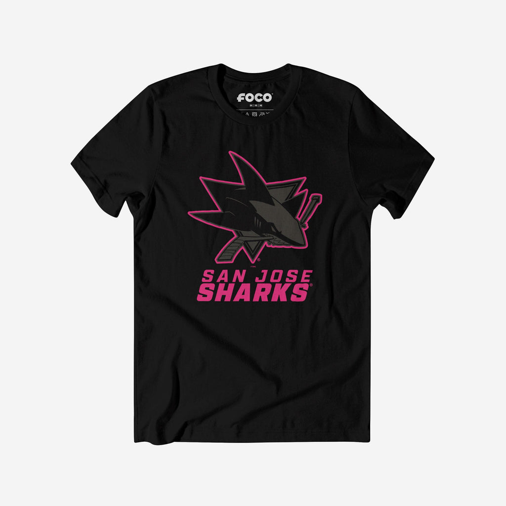 San Jose Sharks Highlight Reel T-Shirt FOCO Black/Neon Pink S - FOCO.com