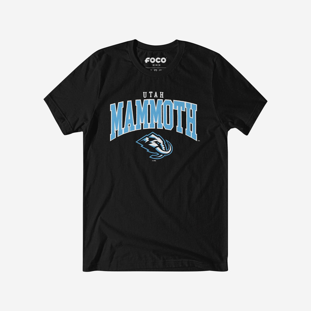 Utah Mammoth Classic Logo T-Shirt FOCO Black S - FOCO.com