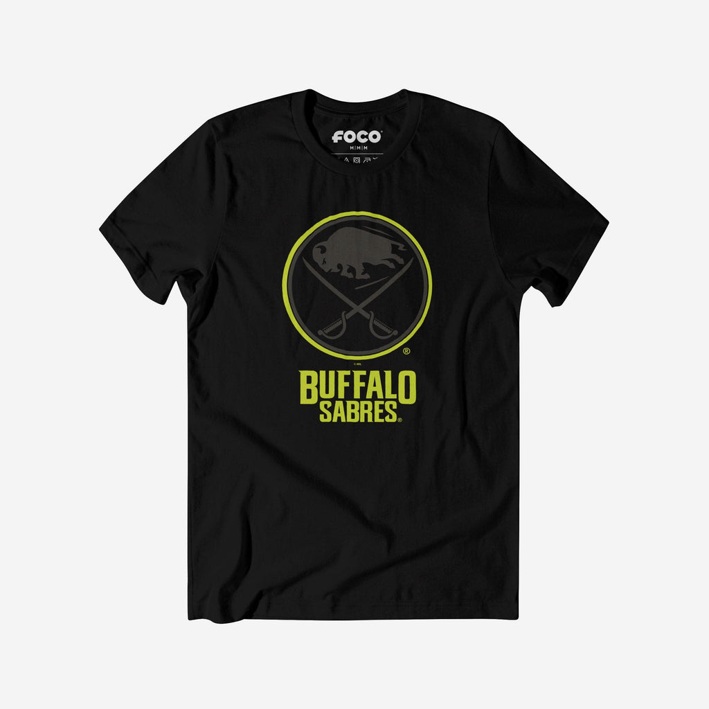 Buffalo Sabres Highlight Reel T-Shirt FOCO Black/Volt S - FOCO.com