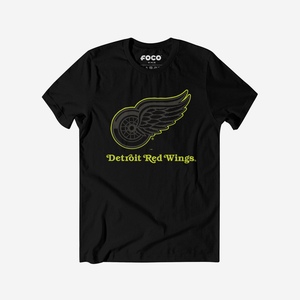 Detroit Red Wings Highlight Reel T-Shirt FOCO Black/Volt S - FOCO.com