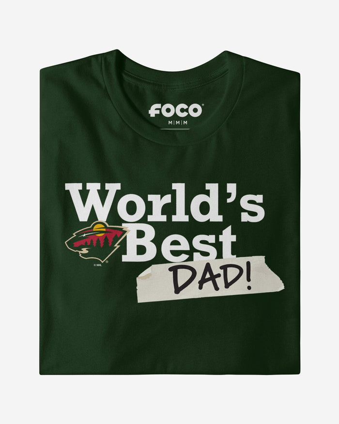 Minnesota Wild World's Best Dad T-Shirt FOCO - FOCO.com