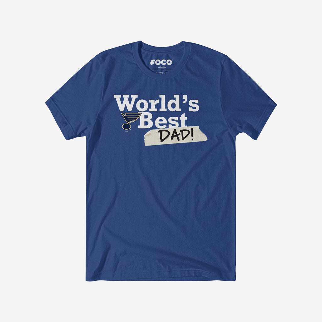 St Louis Blues World's Best Dad T-Shirt FOCO S - FOCO.com