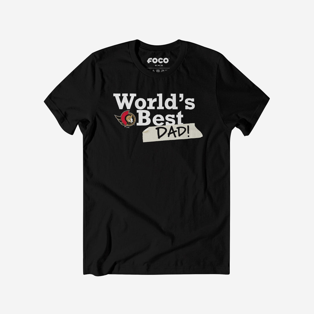 Ottawa Senators World's Best Dad T-Shirt FOCO S - FOCO.com