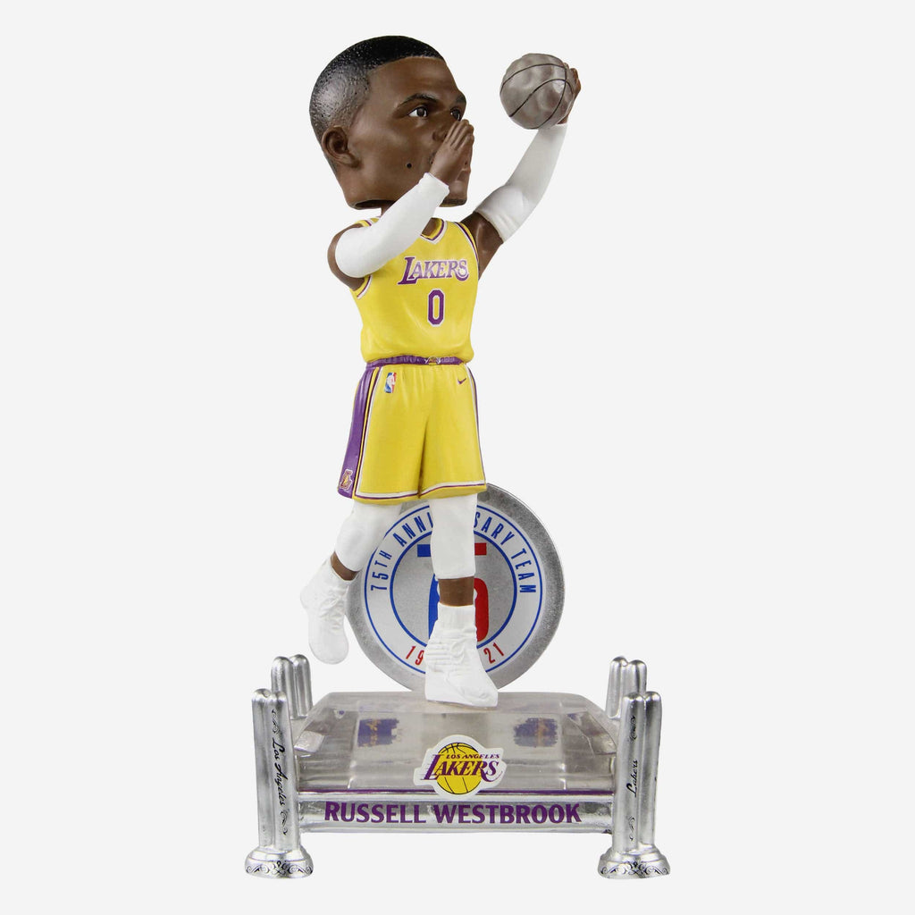 Russel Westbrook Los Angeles Lakers 75th Anniversary Bobblehead FOCO - FOCO.com