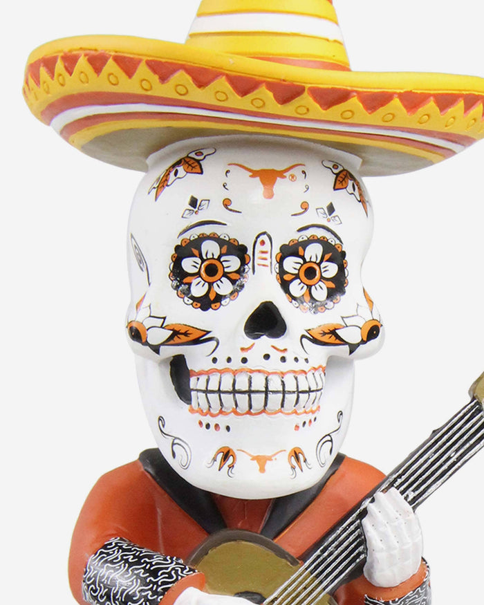 Texas Longhorns Day Of The Dead Guitar Bobblehead FOCO - FOCO.com