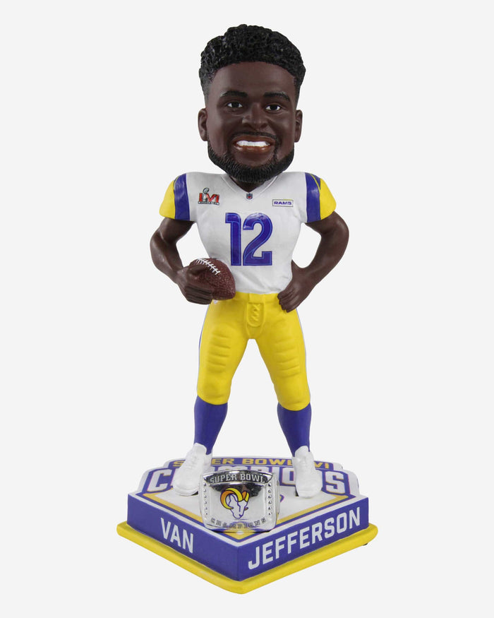 Van Jefferson Los Angeles Rams Super Bowl LVI Champions Bobblehead FOCO - FOCO.com
