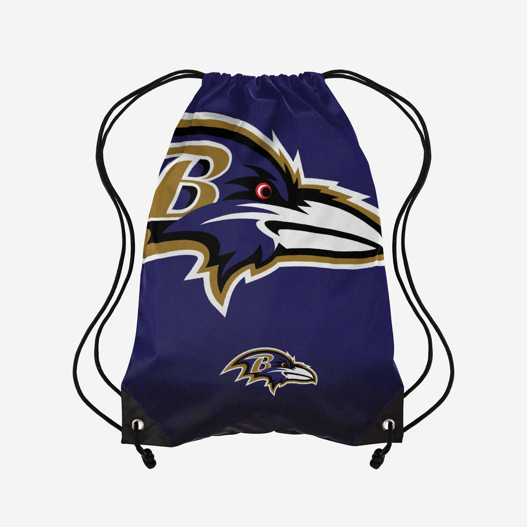 Baltimore Ravens Gradient Drawstring Backpack FOCO - FOCO.com