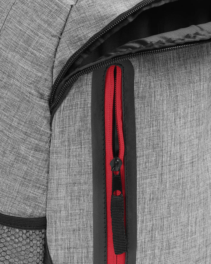Chicago Blackhawks Heather Grey Bold Color Backpack FOCO - FOCO.com