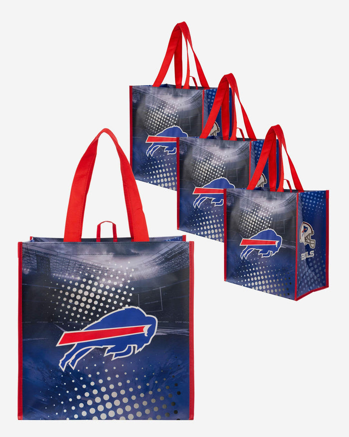 Buffalo Bills 4 Pack Reusable Shopping Bags FOCO - FOCO.com