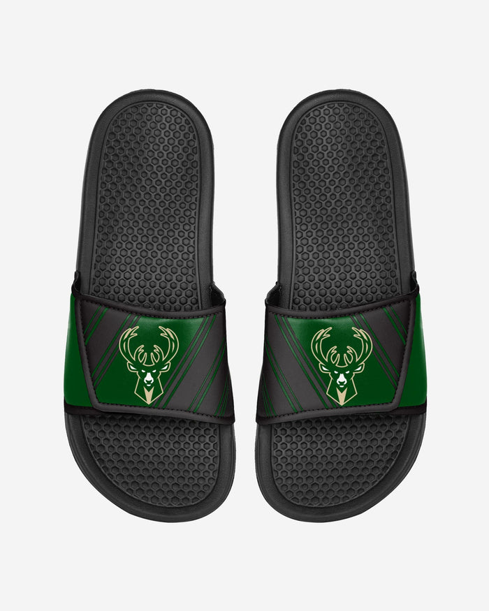 Milwaukee Bucks Legacy Velcro Sport Slide FOCO S - FOCO.com