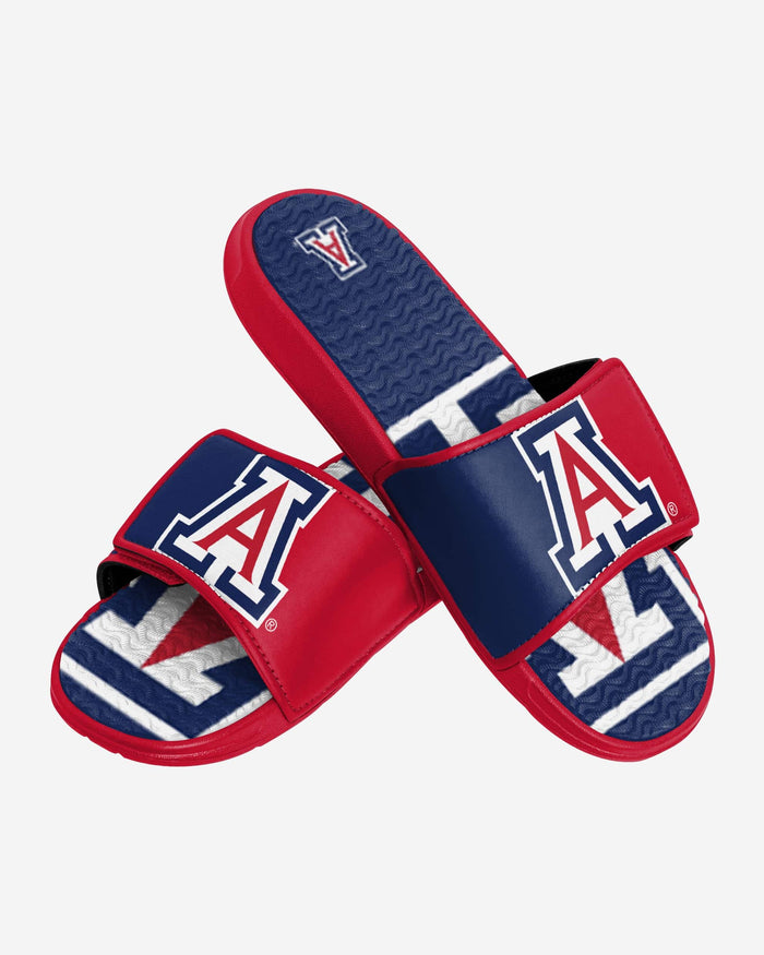 Arizona Wildcats Colorblock Big Logo Gel Slide FOCO - FOCO.com