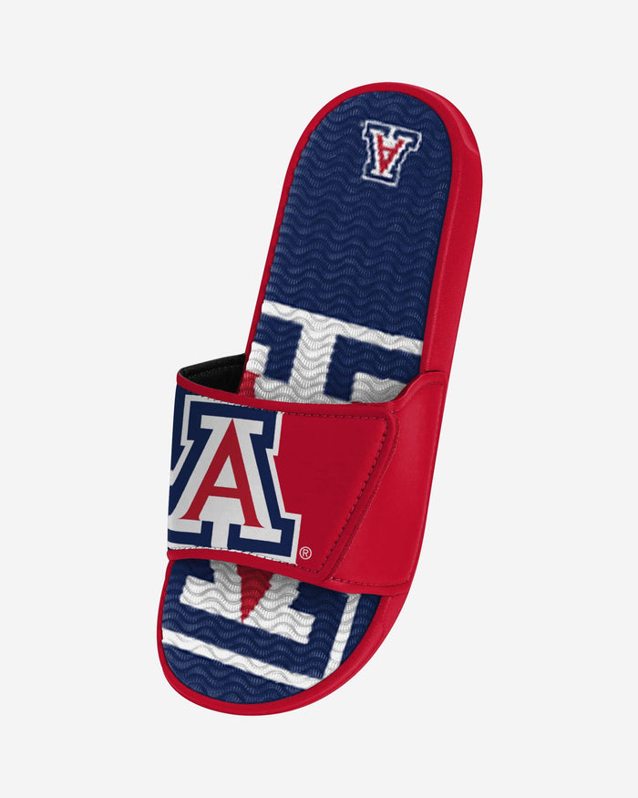 Arizona Wildcats Colorblock Big Logo Gel Slide FOCO - FOCO.com