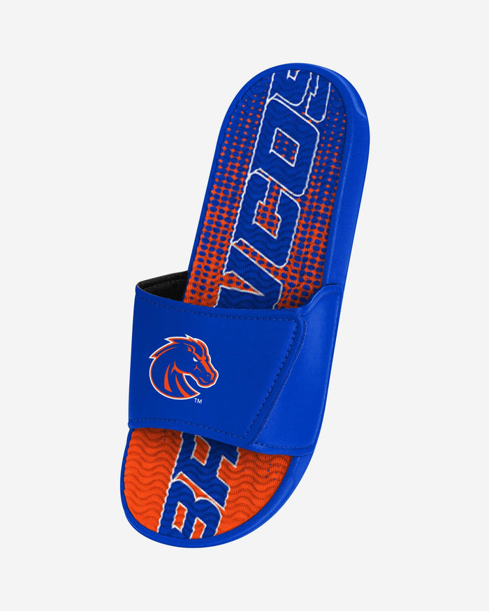 Boise State Broncos Gradient Wordmark Gel Slide FOCO - FOCO.com