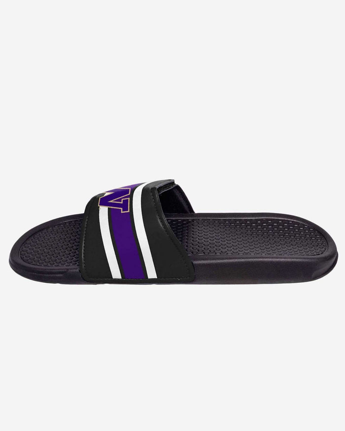 Washington Huskies Stripe Legacy Sport Slide FOCO - FOCO.com