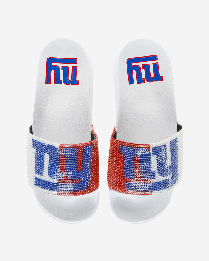 New York Giants Womens Big Logo Shimmer Slide FOCO S - FOCO.com