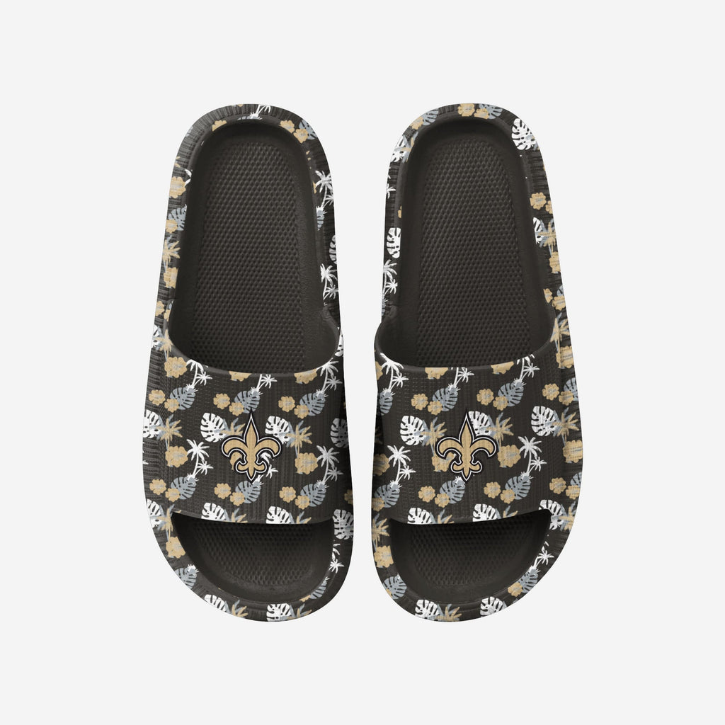 New Orleans Saints Womens Floral Pillow Slide FOCO S - FOCO.com