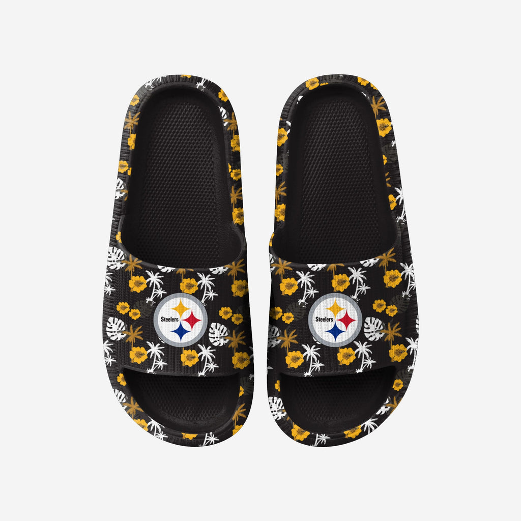 Pittsburgh Steelers Womens Floral Pillow Slide FOCO S - FOCO.com