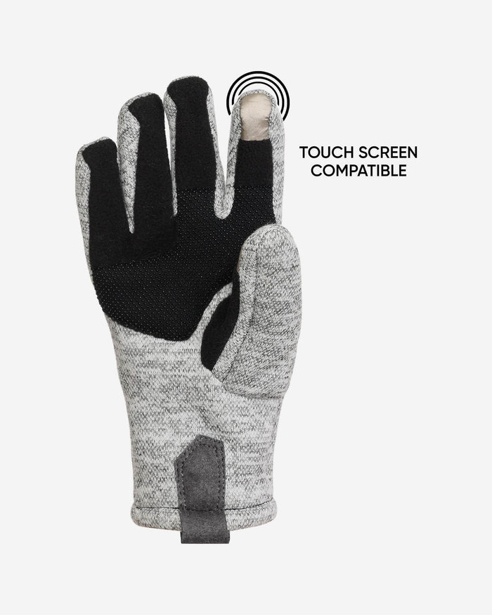 Las Vegas Raiders Heather Grey Insulated Gloves FOCO - FOCO.com