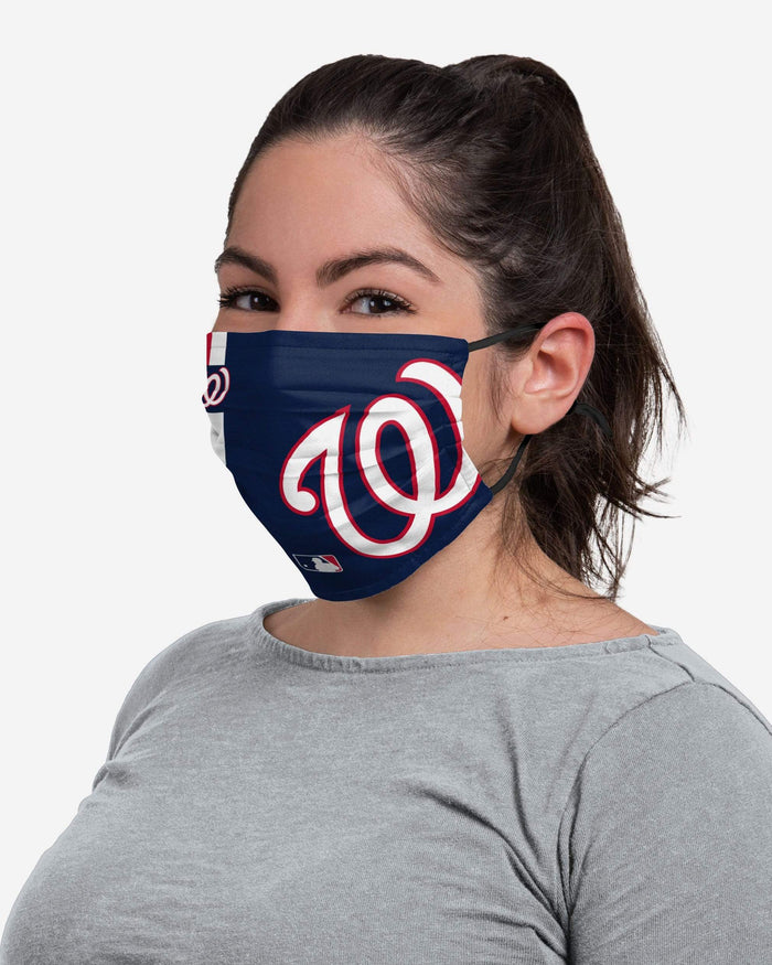Washington Nationals On-Field Adjustable Blue Face Cover FOCO - FOCO.com