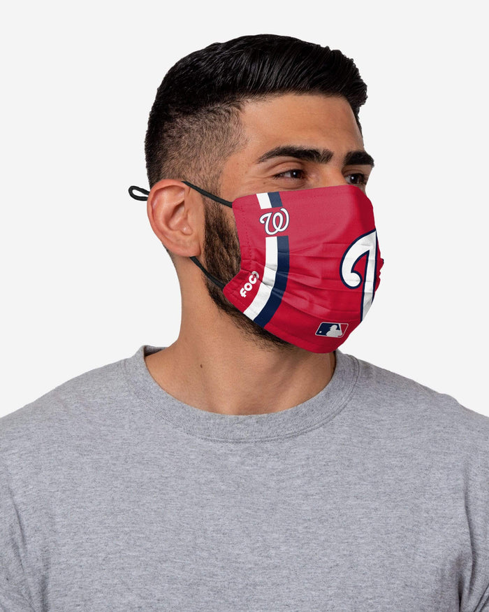 Washington Nationals On-Field Adjustable Red Face Cover FOCO - FOCO.com