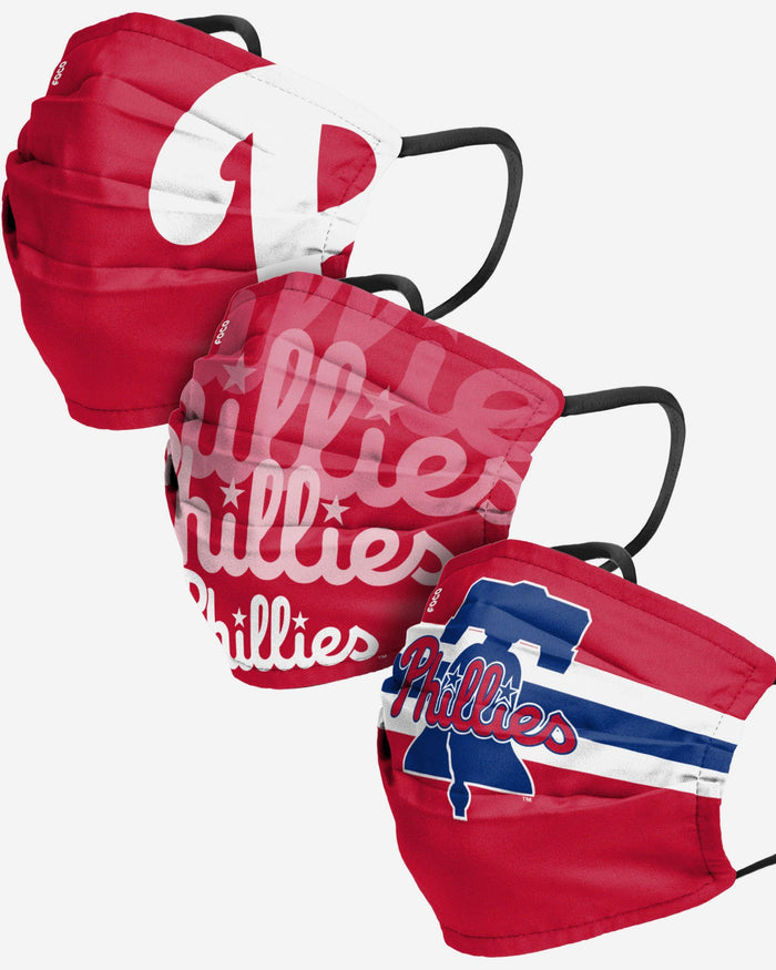 Philadelphia Phillies Matchday 3 Pack Face Cover FOCO - FOCO.com