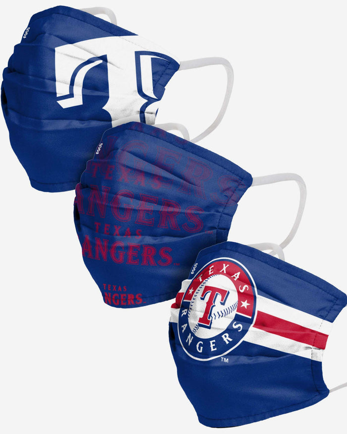 Texas Rangers Matchday 3 Pack Face Cover FOCO - FOCO.com
