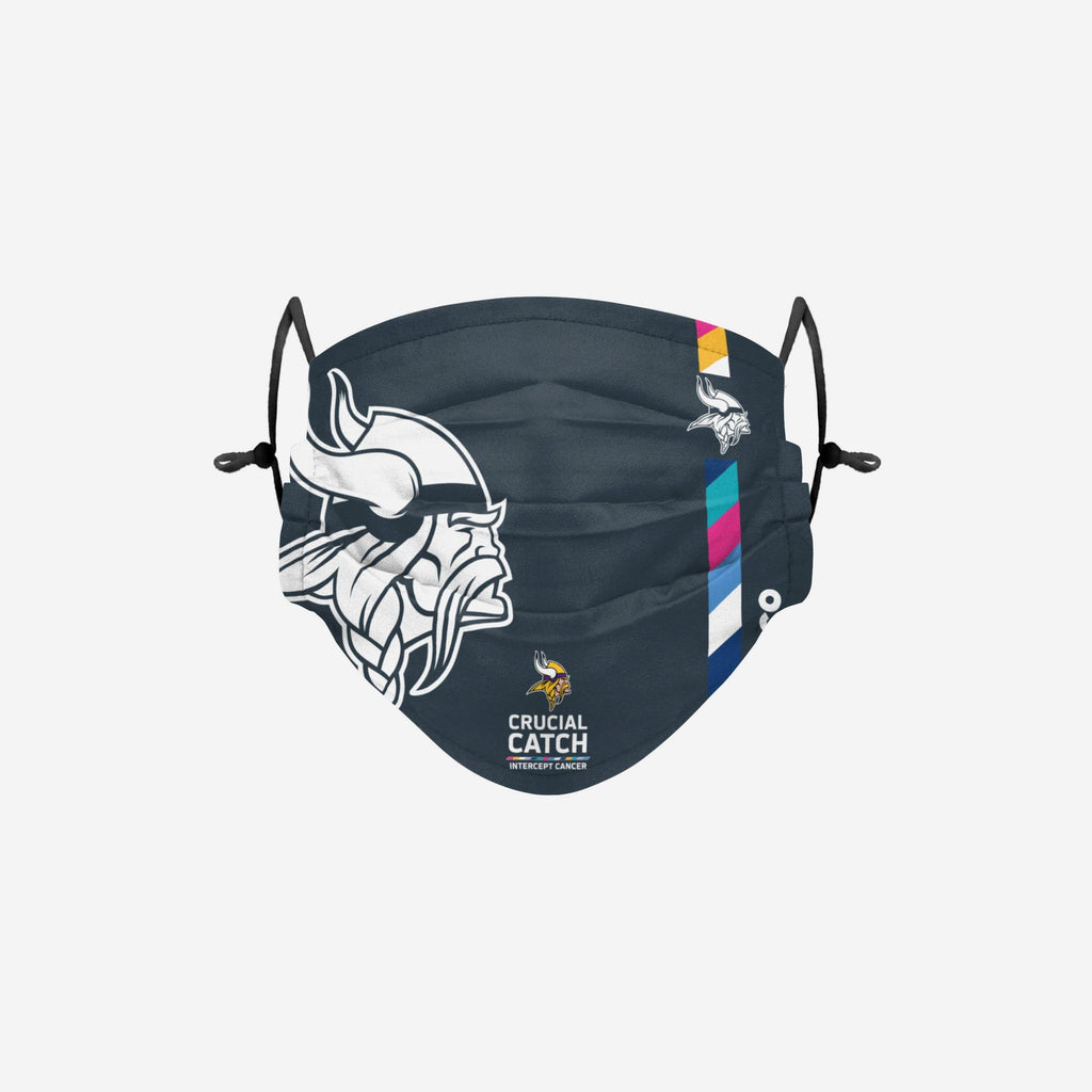 Minnesota Vikings Crucial Catch Adjustable Face Cover FOCO - FOCO.com
