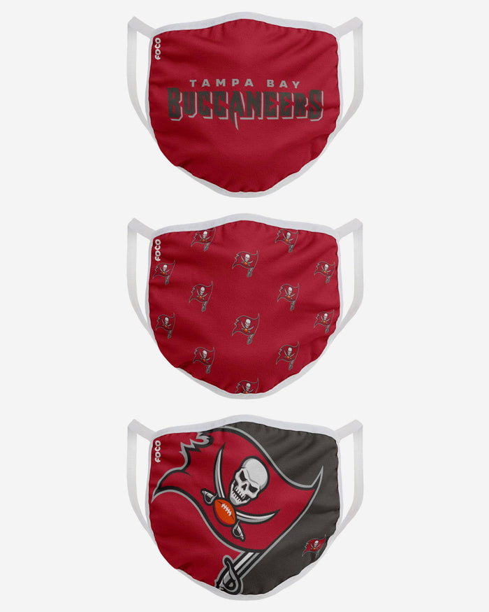Tampa Bay Buccaneers 3 Pack Face Cover FOCO - FOCO.com