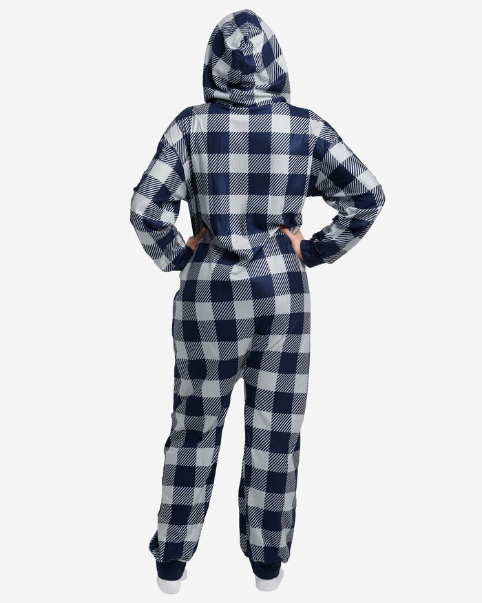 Dallas Cowboys Plaid One Piece Pajamas FOCO - FOCO.com